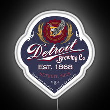 Load image into Gallery viewer, Detroit Brewing Company RGB neon sign white 