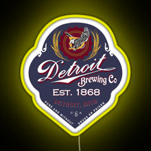 Load image into Gallery viewer, Detroit Brewing Company RGB neon sign yellow