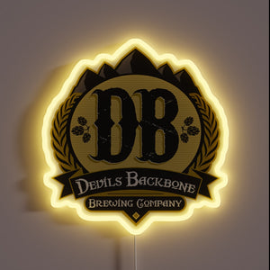 Radiant Devil's Backbone LED Neon Sign with Vibrant RGB Lighting Effects
