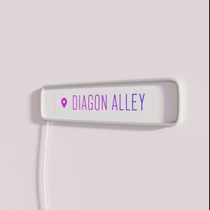 Magic Wizard Neon Sign - Diagon Alley Inspired Decorative Illuminated Artwork