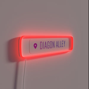 Magical London Landmark Inspiration - Diagon Alley Neon Sign Illumination