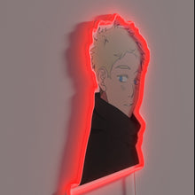 Load image into Gallery viewer, Neon Sign with Dieter in bold white RGB lighting.