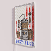 Load image into Gallery viewer, Vintage Distilled Spirit Whiskey Gift Neon Sign with RGB Lighting Effects