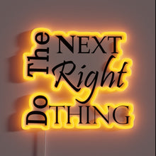 Load image into Gallery viewer, Motivational AA Slogan in Vibrant RGB Neon Lighted Sign Display