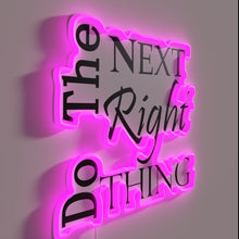 Load image into Gallery viewer, Guiding Recovery with Timeless Wisdom from Alcoholics Anonymous Classic Neon Sign
