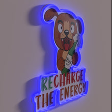 Load image into Gallery viewer, Fun, eye-catching dog lover&#39;s beer themed RGB neon signage decor.