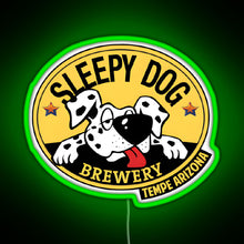 Load image into Gallery viewer, Dog Brewery Logo RGB neon sign green