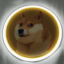 Load image into Gallery viewer, Shibe doge face RGB sign