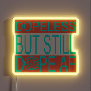 Recovery meets rebellion in this bold Narcotics Anonymous neon sign.
