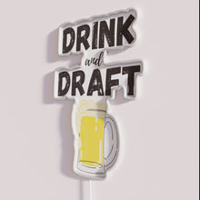 Load image into Gallery viewer, Retro themed fantasy football bar decor with colorful LED lights