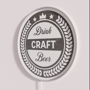 RGB Neon Sign Illuminates Your Space with Vibrant Craft Beer Passion