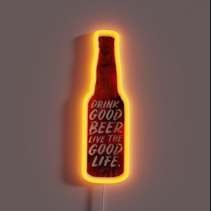 Add vibrant style to your bar with this neon sign