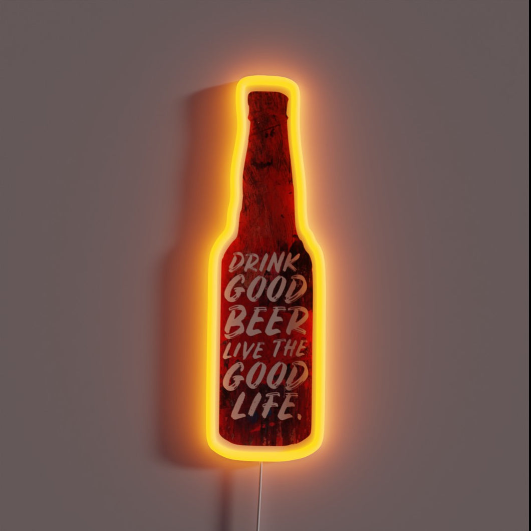 Add vibrant style to your bar with this neon sign