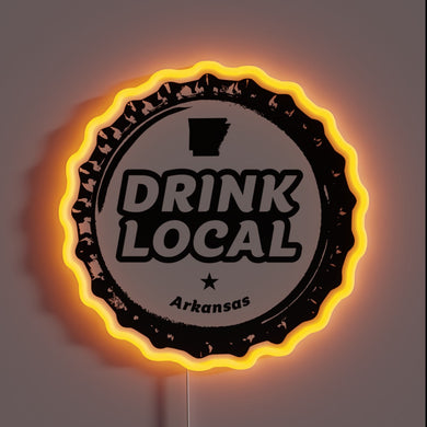 RGB Neon Sign Celebrating Local Arkansas Craft Beer Heritage Everywhere