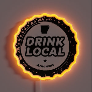 RGB Neon Sign Celebrating Local Arkansas Craft Beer Heritage Everywhere