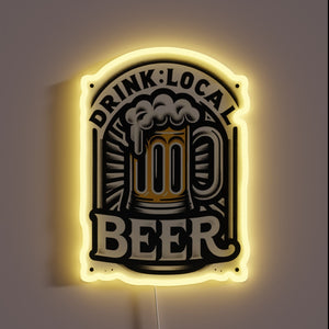 Vibrant RGB Sign to Promote Local Craft Beers and Breweries Nearby