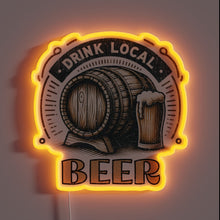 Load image into Gallery viewer, Vibrant Neon Sign Promoting Craft Beer Lovers and Community Spirit