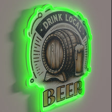 Load image into Gallery viewer, Neon Sign Encourages Patrons to Support Local Craft Beers Nearby