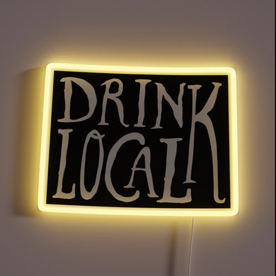 Colorado Craft Beer Map Guide with Vibrant Neon Color Highlights