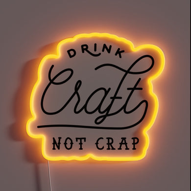 Support local craft breweries with this neon beer lover's warning sign