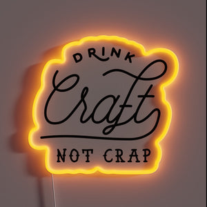 Support local craft breweries with this neon beer lover's warning sign