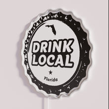 Load image into Gallery viewer, Handmade Neon Sign Featuring Florida Craft Beer Bottles in Colorful RGB