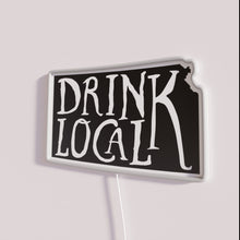 Load image into Gallery viewer, Kansas Made RGB Neon Sign, Unique State Outline Craft Beer Design