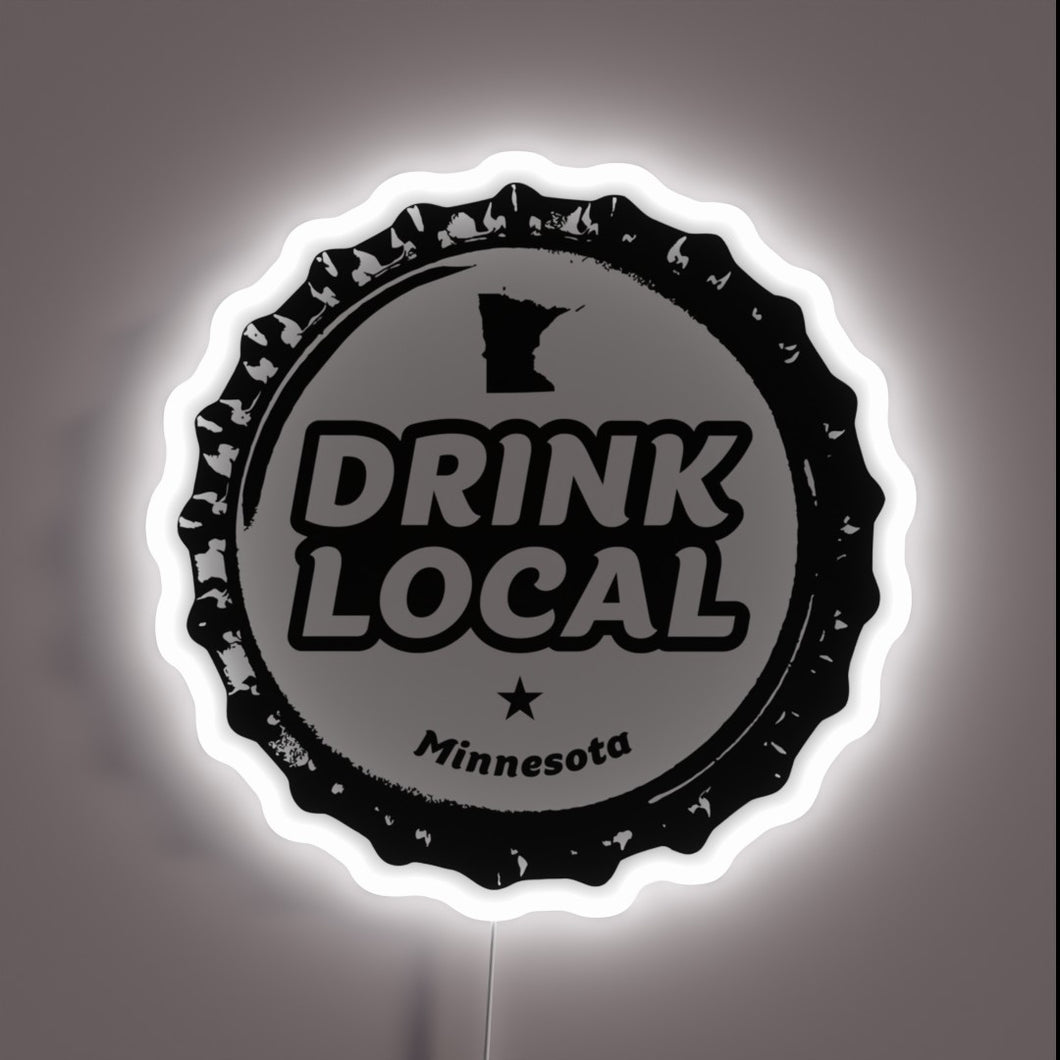 Minnesota Craft Beer Enthusiast's Vibrant Neon Sign Display Decor