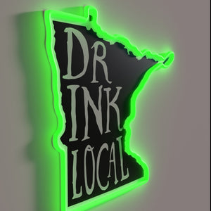 Craft beer lover's pride in the North Star State outline