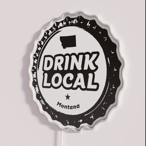 Montana Craft Beer Bottle Cap Neon Sign Decorative Bar Wall Art