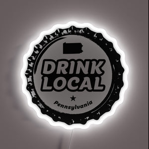 Vibrant LED Sign Celebrating Pennsylvania's Craft Beer Heritage and Culture