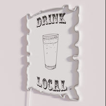 Load image into Gallery viewer, Vibrant RGB LED neon sign promoting local drink culture and community.