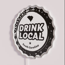 Load image into Gallery viewer, Brighten Home Bar Decor with Vibrant Drink Local SC Neon Sign