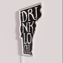 Load image into Gallery viewer, Vermont state outline map craft beer sign for bars lounges