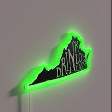 Load image into Gallery viewer, Handcrafted Neon Sign Promoting Local VA Breweries in Outline Format