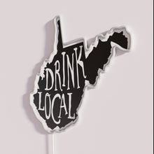 Load image into Gallery viewer, Neon Sign in RGB Colors Celebrating WV State Craft Beers