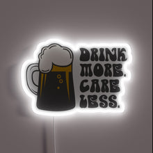 Load image into Gallery viewer, Eye-catching RGB neon sign promotes responsible hydration and less stress.