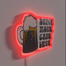 Load image into Gallery viewer, Relax with our fun RGB neon barware reminder sign