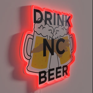 Neon Sign for Beer Lovers and North Carolina Enthusiasts Everywhere.