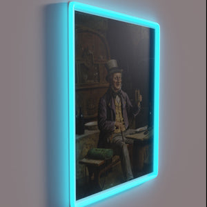 Brighten your space with vibrant RGB drinking beer art neon