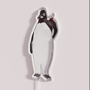 Neon RGB Drinking Penguin Billings Madison Sorry to Interrupt Sign