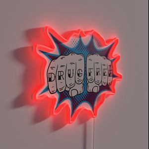 Addiction recovery support symbol for sober living spaces and rooms.