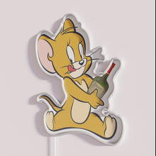 Load image into Gallery viewer, Neon LED light box featuring a retro style mouse design