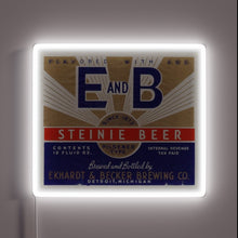 Load image into Gallery viewer, Vibrant RGB Neon Sign Featuring Iconic E and B Steinie Logo