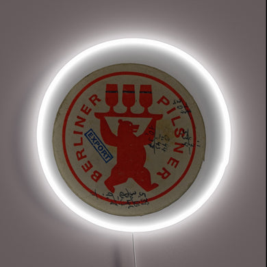 Vibrant RGB Neon Sign for Retro East German Beer Enthusiasts