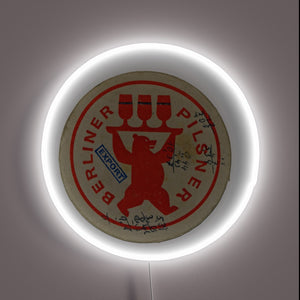 Vibrant RGB Neon Sign for Retro East German Beer Enthusiasts