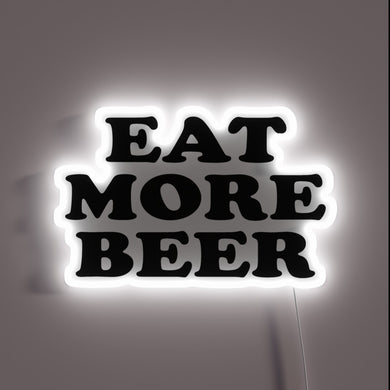 Neon Beer Sign with Vibrant RGB LED Lighting Effects