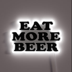 Neon Beer Sign with Vibrant RGB LED Lighting Effects