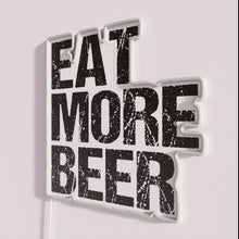 Load image into Gallery viewer, Neon Bar Sign with Edible Humor for Beer Lovers Enthusiasts