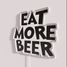 Load image into Gallery viewer, Neon bar sign with customizable beer theme lighting and designs.